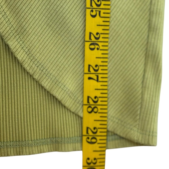 Lulus Just My Type Lime Green Ribbed Asymmetrical One-Shoulder women’s Dress S - Picture 13 of 15